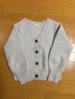 FRAY I.D グレー Vネック カーディガン Fサイズのサムネイル