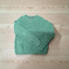 PRIMARK (ロンドンで購入) グリーン ニットセーター クルーネック 