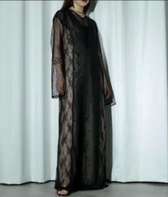 ezickシースルー ブラック ロングドレス オケージョンドレスのサムネイル
