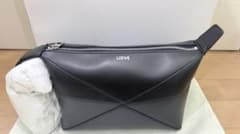 【新品未使用】LOEWE パズルフォルド ウォッシュ　クラッチバッグ　ブラック