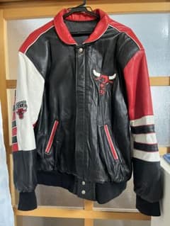 ジェフハミルトン　シカゴブルズオールレザージャケットのサムネイル