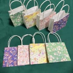 ミニ紙袋 ギフトバッグ ラッピング ハンドメイド おすそ分け
