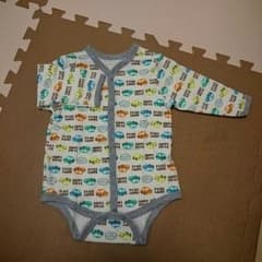 【たまこkei様専用】２枚セット 長袖前開きロンパース 80cmのサムネイル