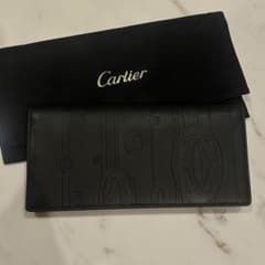 【新品未使用】Cartier カルティエ　ハッピーバースデー　長財布　ブラックのサムネイル