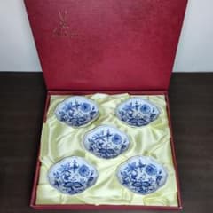 マイセン ブルーオニオン 菱形 小皿 5客 共箱 - メルカリ