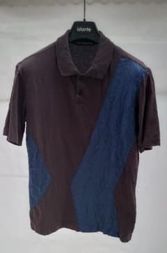 ISSEY MIYAKE MEN プリーツ切替 ポロシャツ 1 シワ加工 - メルカリ