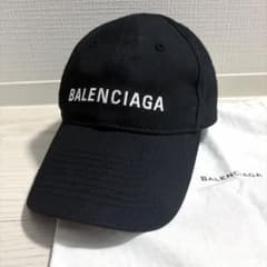 ✨極美✨BALENCIAGA キャップ L58 ロゴ 浅め マジックテープ 黒 - メルカリ