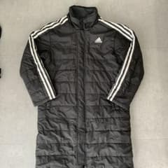 adidas ベンチコート ブラック
