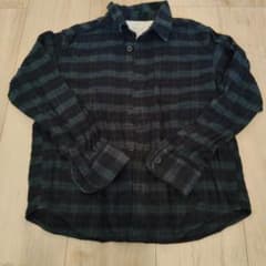 無印良品 キッズ 長袖シャツ チェック柄 130