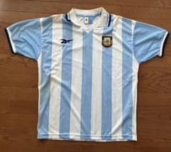 2000年アルゼンチン代表ホームユニフォーム サイズL リーボック製レア Reebok アルゼンチン代表 99/00 ユニフォーム ホーム 半袖 6JL1506