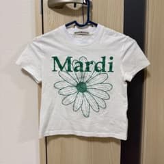 Mardi Mercredi Tシャツ ホワイト グリーンのサムネイル