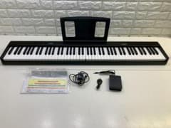 ☆440 TERENCE 折り畳み電子ピアノ 88鍵盤 黒 テレンス ブラック
