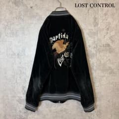 LOST CONTROL ベロアスカジャン 刺繍 サイズ2 黒 N4081 - メルカリ