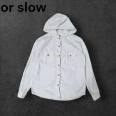 レアカラー orSlow CPO パーカーシャツ 白 サイズ1 オアスロウ