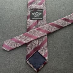 The Savile Row Company ネクタイ 総柄 ボルドーのサムネイル