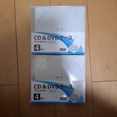 CD&DVDケース スリム5mm ホワイト 4枚入×2 - メルカリ