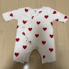 Petit Bateau ハート柄ロンパース 1mのサムネイル