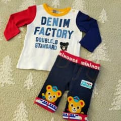 【Synさま専用】ミキハウス　長袖Tシャツ＆レギンスセット　80cmのサムネイル
