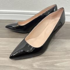 CORSO ROMA 9 エナメルパンプス ブラック　23.5センチのサムネイル