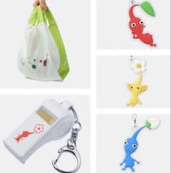 ※在庫確認願　ピクミン　交換ポイント　エコバッグ　ホイッスル　チャーム　一番くじ ピクミン ホイッスルキーホルダー エコバッグ どこでもチャーム