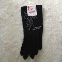 【新品】UVカット手袋(黒・ミニー)のサムネイル
