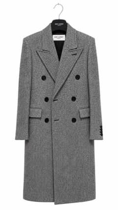 SAINT LAURENT ヘリンボーン ダブルコートのサムネイル