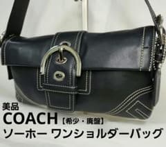 美品！コーチ ソーホー ワンショルダー アクセサリーポーチ レザー y2k