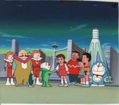 ドラえもん」劇場版アニメ背景画付きセル画額縁入り - メルカリ