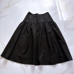 極美品✨RENE ルネ 近年モデル フリルロングスカート 34 ブラック