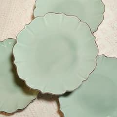 深川製磁 和皿揃 笹青磁 5号皿揃 百年庵 4枚 - メルカリ