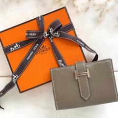 325330 未使用品☆HERMES エルメス ベアンミニ エトゥープ カード 325330 未使用品☆HERMES エルメス ベアンミニ エトゥープ