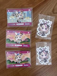 ホロライブ 尾丸ポルカ トレカ ステッカー 5点セットのサムネイル