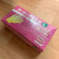 使い捨て炊事手袋（L）天然ゴムのサムネイル