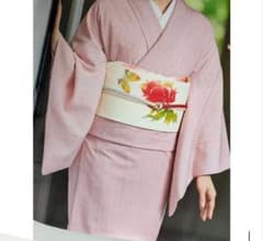 ◼️美品◼️山岸幸一紅花染紬ストライプ - メルカリ