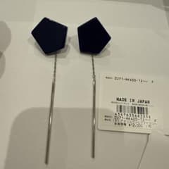 zucca アクリルコンビイヤリング ネイビーのサムネイル