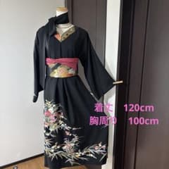 彩　着物リメイク♪ 華やか黒留袖からタックワンピース❣️のサムネイル