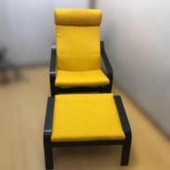 S*o様 送料無料 IKEA ポエング アームチェア オットマン イエロー 25