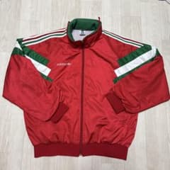adidas レッド ナイロンジャケットのサムネイル