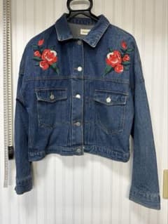 Libby & Rose デニムジャケット 花柄刺繍 - メルカリ