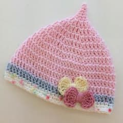 どんぐり帽子♡ 女の子新生児ベビーのサムネイル