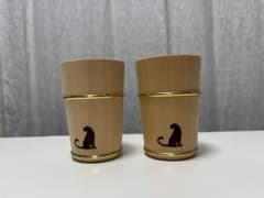 新品　Cartier カルティエ 木製 カップ 2客セットのサムネイル