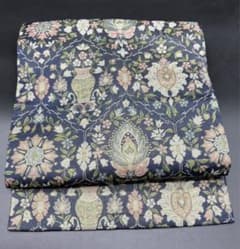 名古屋帯 洒落帯 高級 ♢ 正絹 アンティーク 花柄 更紗 草花 423