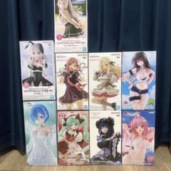프라이즈 미소녀 피규어 정리 판매 9점 세트