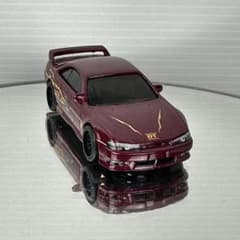ホットウィールカスタム 日産 シルビア 180sx 青☆自作☆深リム