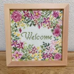ウェルカムボード Hobbyrahobbyre ホビーラホビーレ クロスステッチ