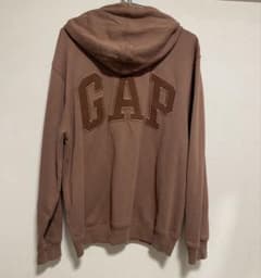 未使用　GAP ジップアップパーカー ブラウンMサイズのサムネイル