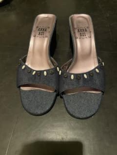 ANNA SUI デニム ハイヒールサンダルのサムネイル