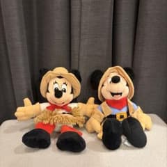 ディズニーワールド　カウボーイ　ミッキー　ミニー　ぬいぐるみのサムネイル