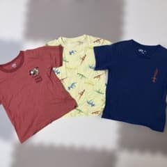 오 묶음 판매 ☆UNIQLO UT 키즈 T셔츠 3장 세트 110 cm