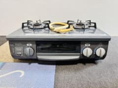 リンナイ KGM-33NDGR グレー 2バーナーガスコンロ